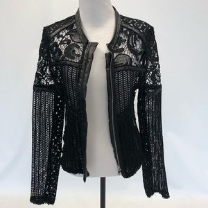 Lace Moto Jacket